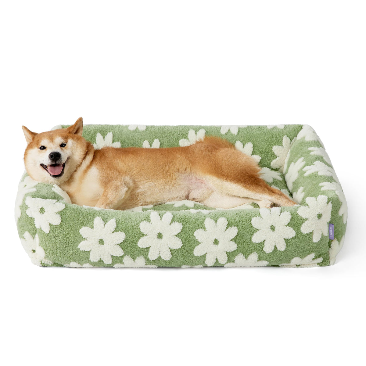 LE SURE orthopedic dog bed for large dogs with raised corners for supportive sleep