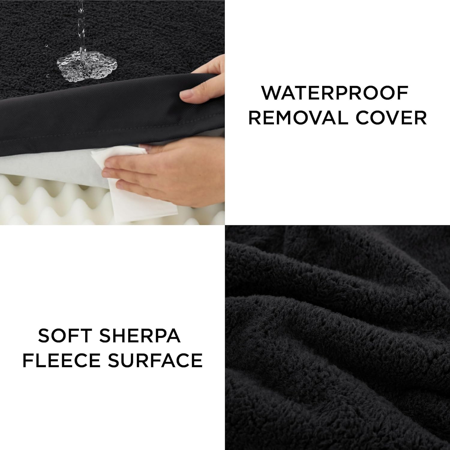 LE SURE plush fleece texture bed cover ideal for soft cozy naps