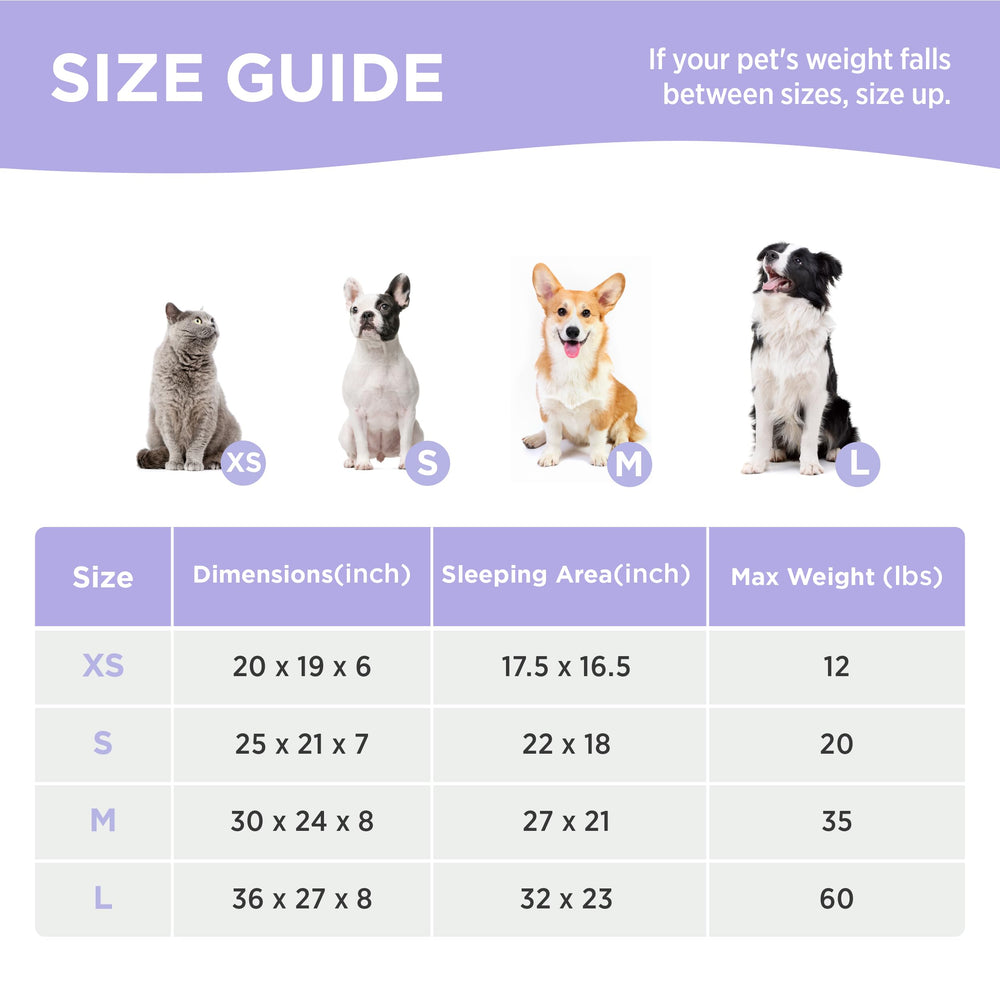 LE SURE jacquard shaggy plush pattern adds stylish home decor for pets.