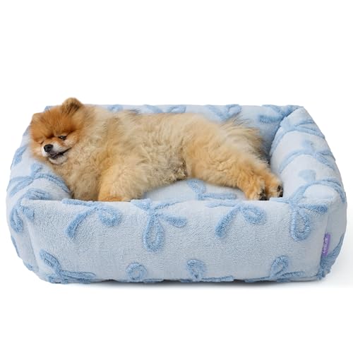 LE SURE dog bed plush interior providing orthopedic-supportive comfort.