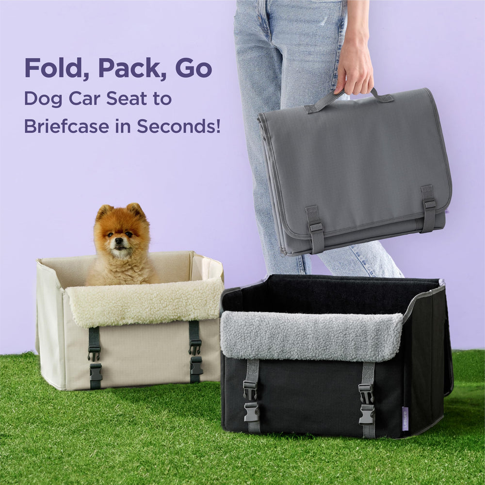 LE SURE Lesure dog car seat clip-on safety leash keeps pets secure on the road.
