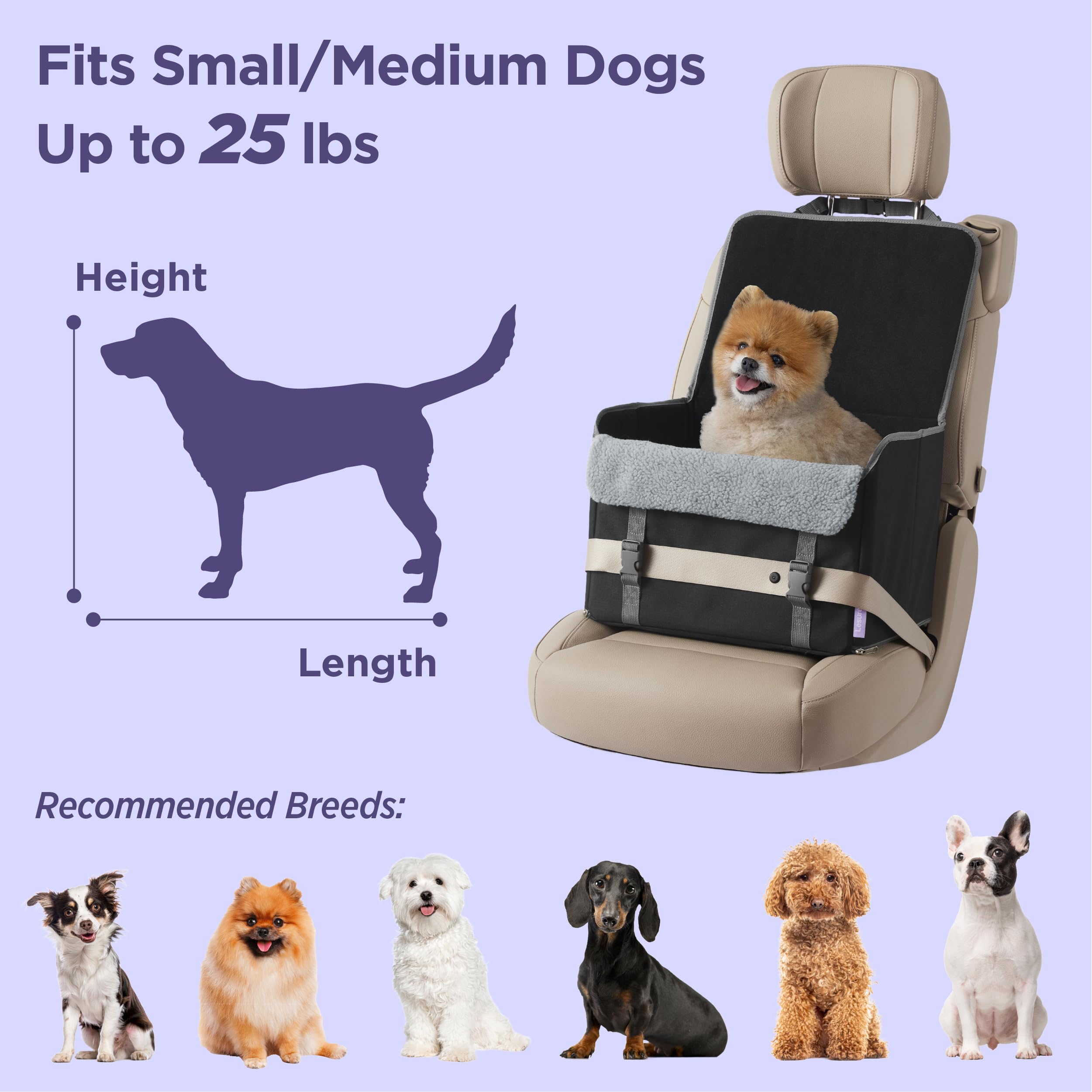 LE SURE Lesure dog car seat seat protector back guards against scratches.