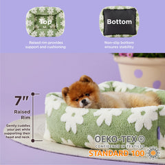 LE SURE orthopedic dog bed - raised corners for better head support and restful naps