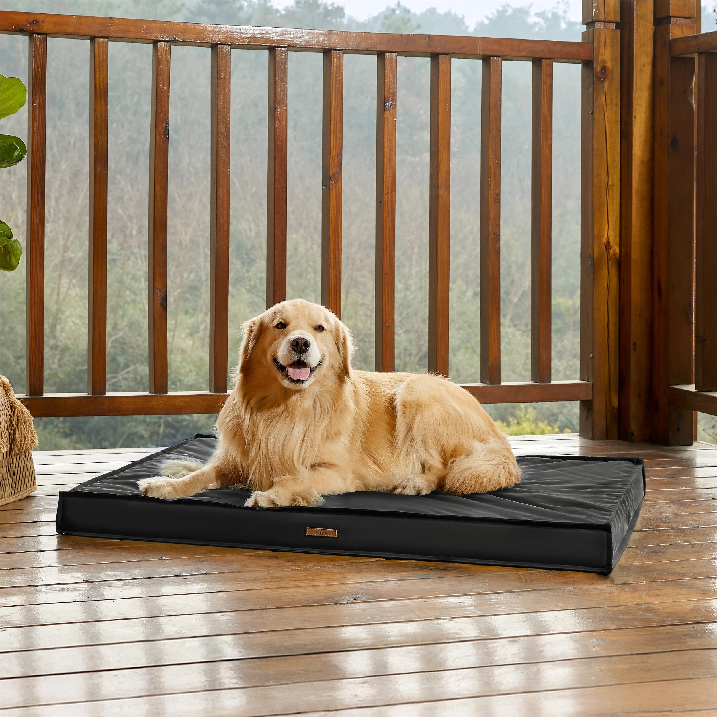 LE SURE outdoor bed in patio setup offers versatile placement options