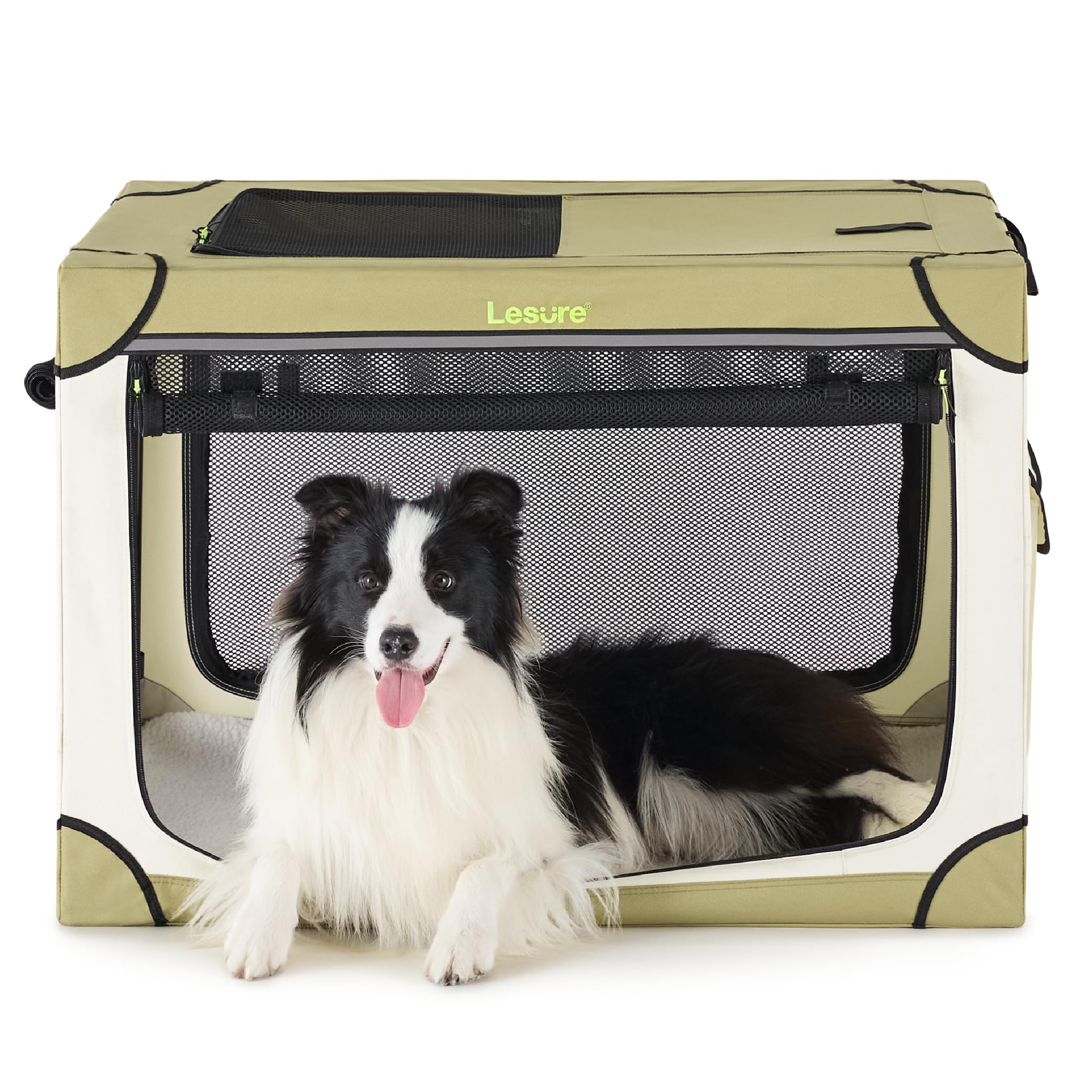 LE SURE soft crate foldable frame for easy travel and storage