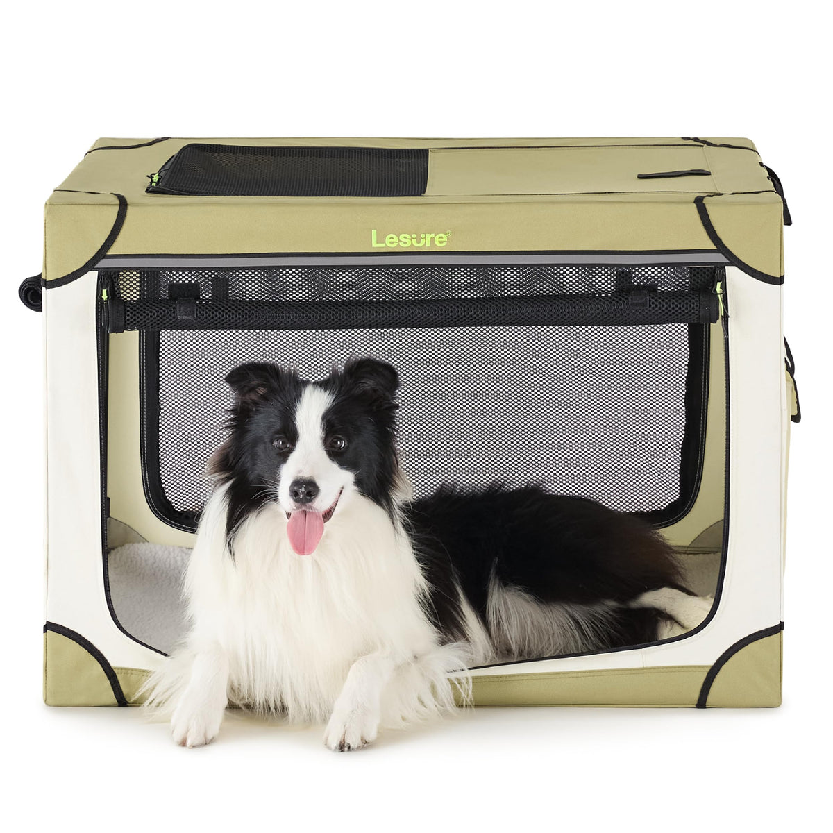 LE SURE soft crate foldable frame for easy travel and storage