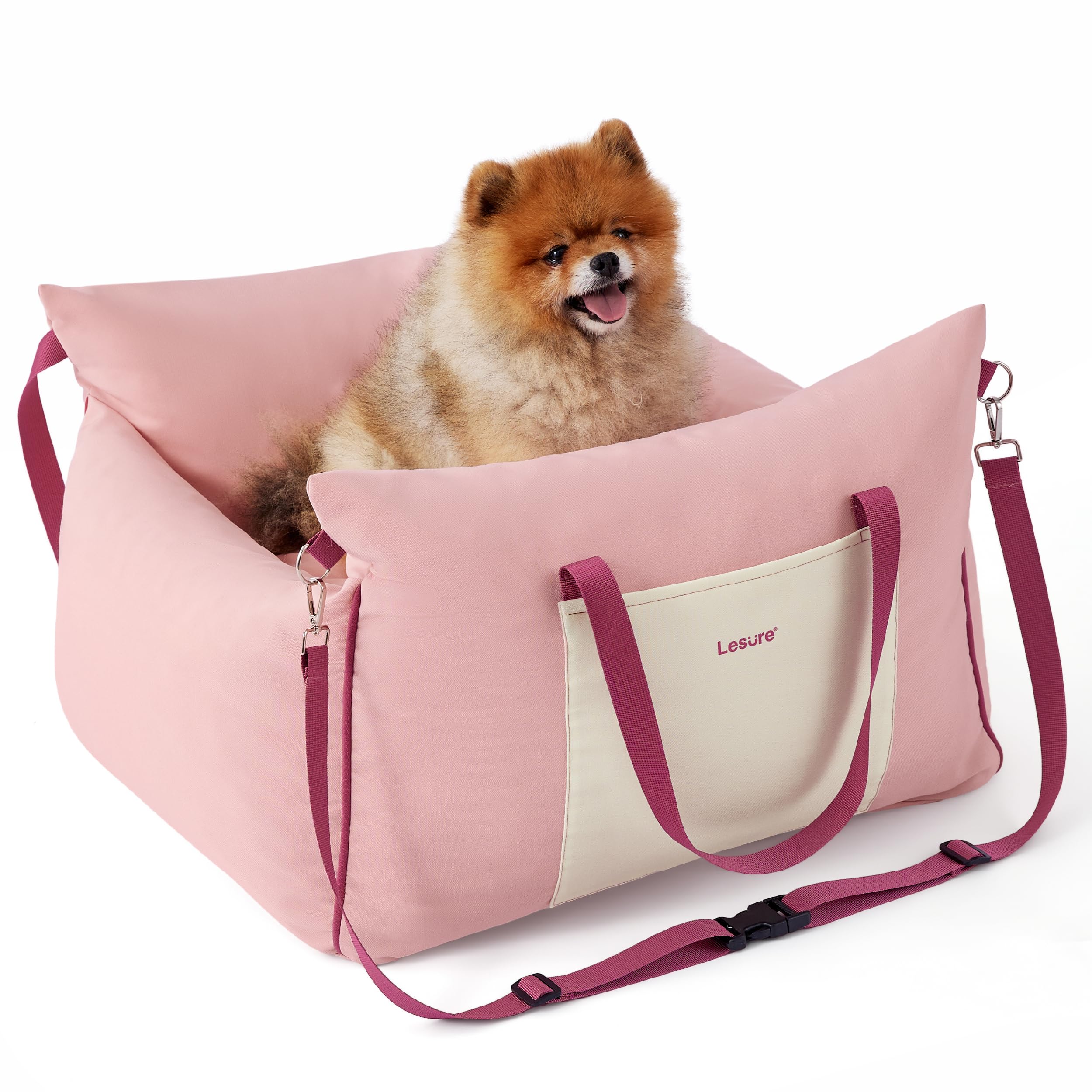 LE SURE Lesure booster seat ready for road trips and travel.