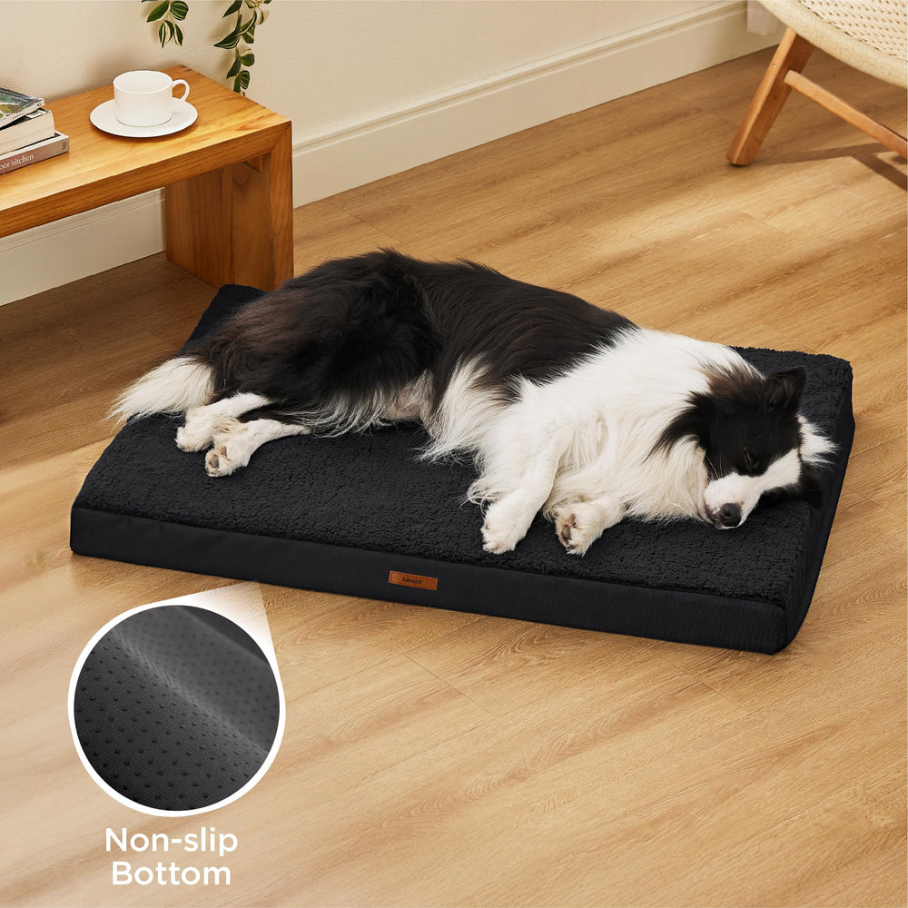 LE SURE 36x27x3 inch black cover fits standard orthopedic egg crate foam