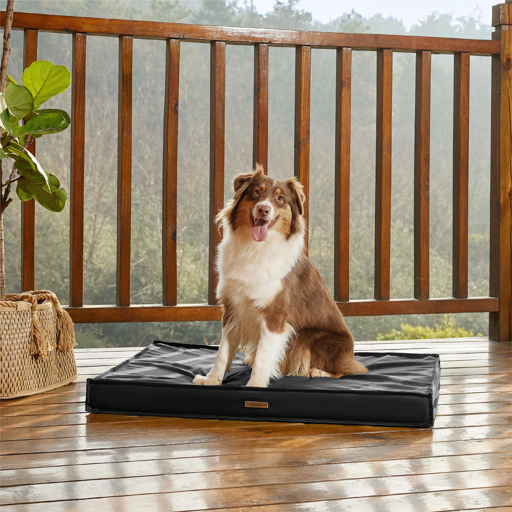 LE SURE water-repellent lining; guards foam during seasonal rain or splashes.