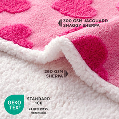 LE SURE sherpa fleece side delivers soft warmth for snuggles