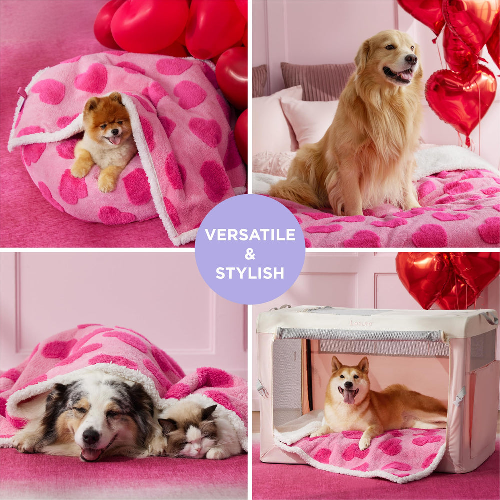 LE SURE love-pattern design enhances decor while guarding furniture