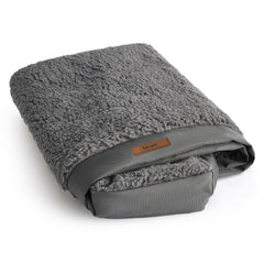 LE SURE XL dog bed cover plush sherpa top for warm comfort