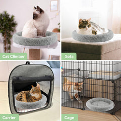 Cama LESYPET para gatos con base antideslizante para uso estable.