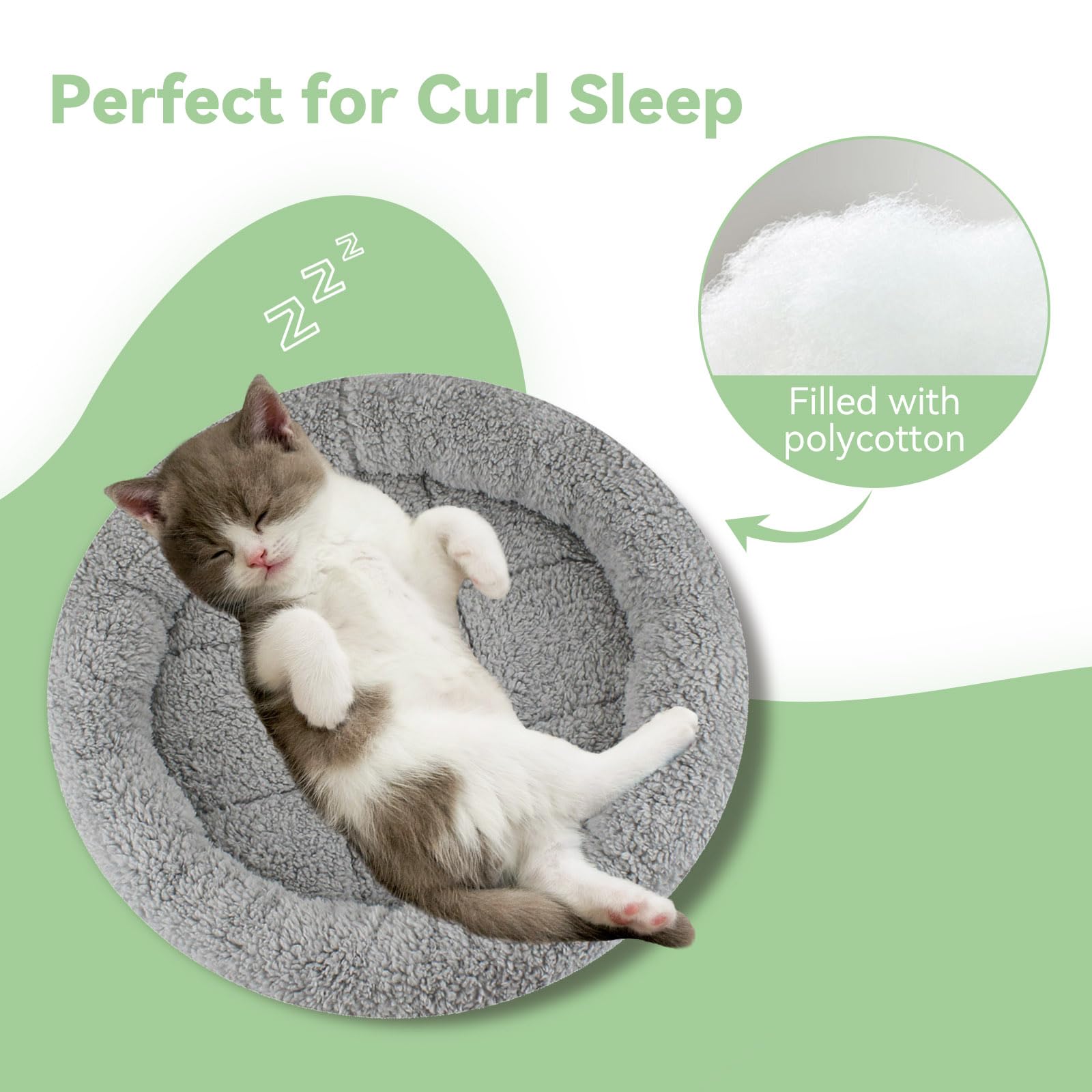 Cama LESYPET lavable a máquina para limpieza fácil.