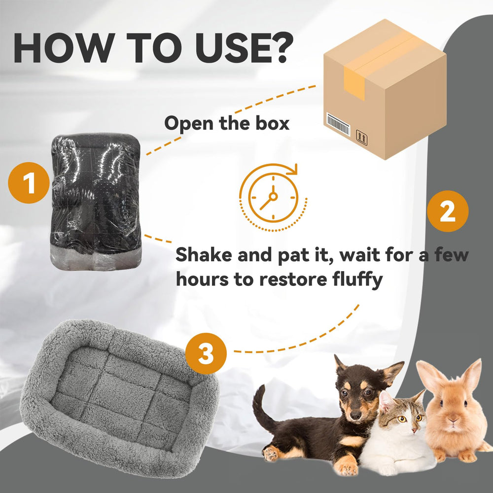 Lesypet cat bed shown folded flat for easy transport and placement.