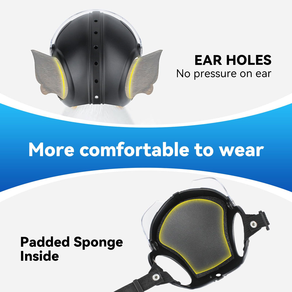LESYPET dog helmet packaging shows ready-to-use outdoor gear for pets
