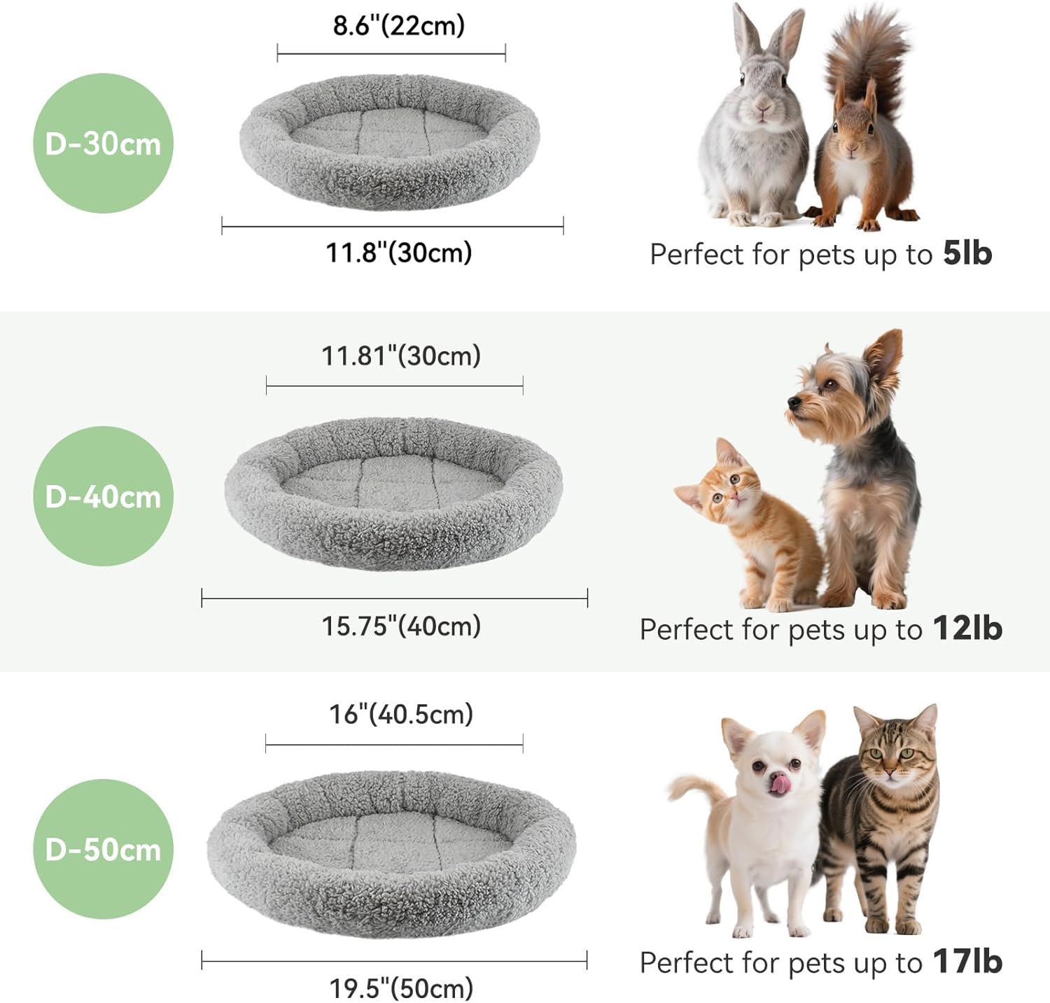 LESYPET round cat bed is machine washable for easy cleanup.