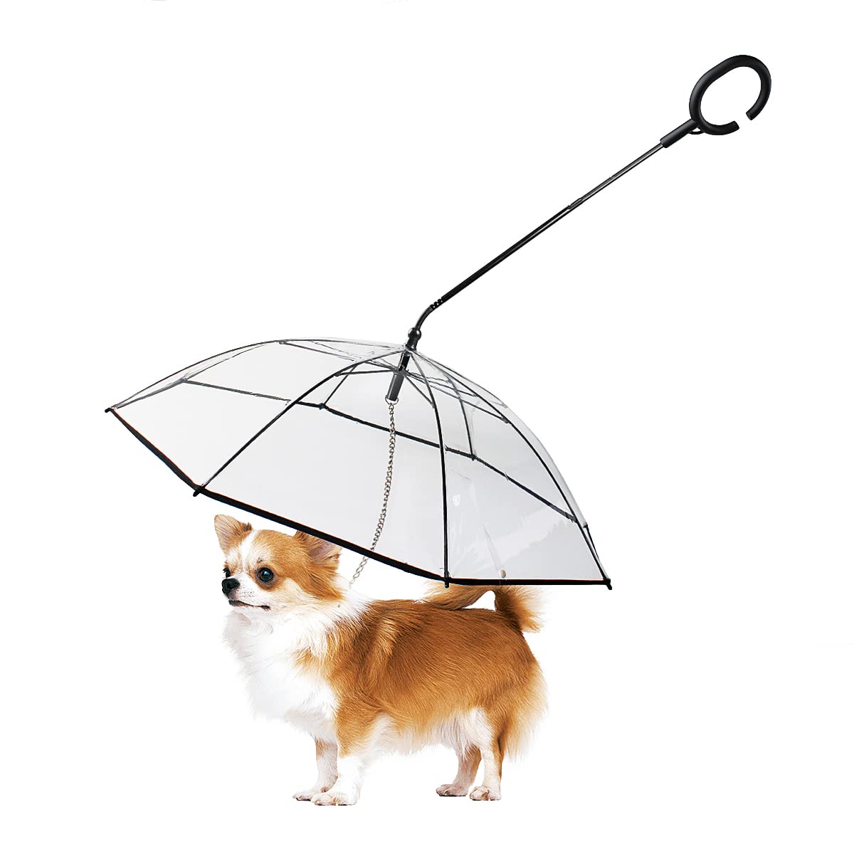 LESYPET small dog umbrella 29-inch canopy for protective outdoor walks.