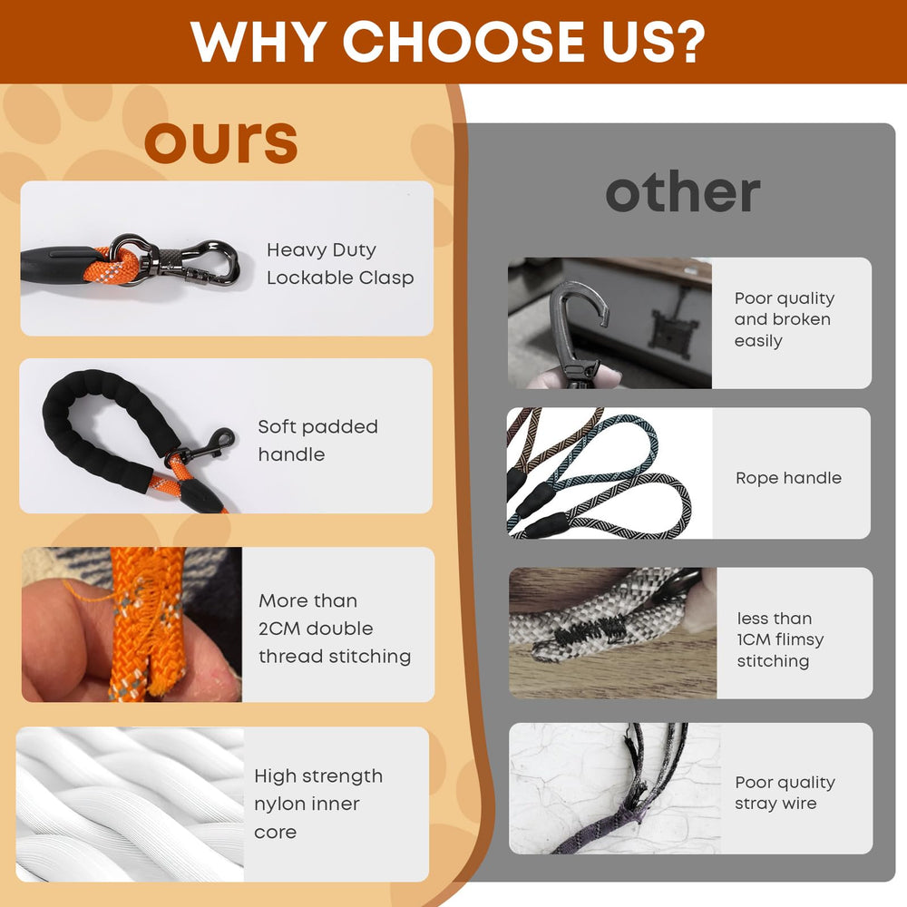 Leterno dog leash outdoor-hiking-camping adapts to different terrains.