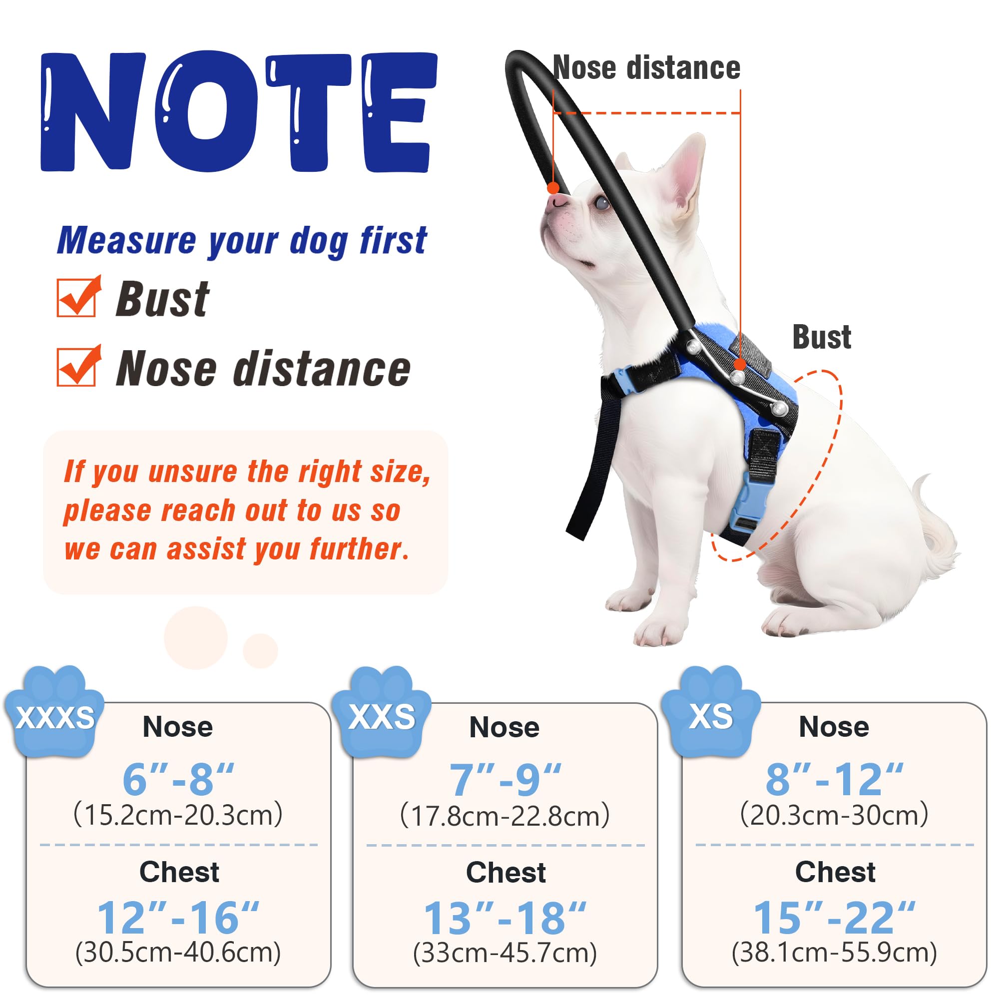 LetPetRun blind dog halo harness soft-knitted-straps emphasizes comfort during extended use.