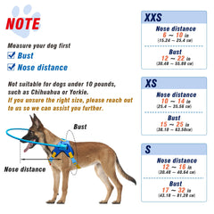 LetPetRun halo dog collar closeup emphasizes soft knit fabric and secure fit.