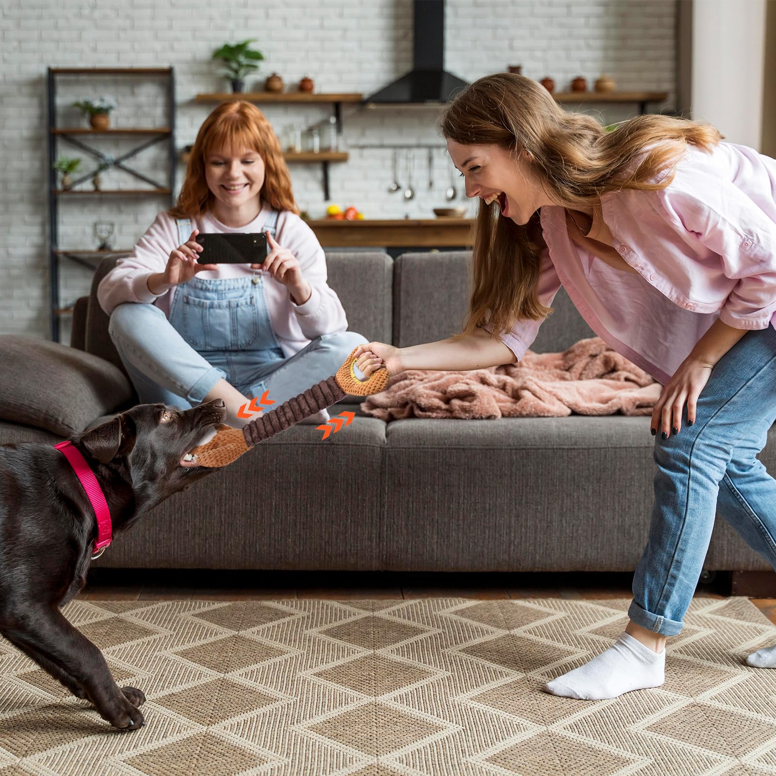 Letsmeet dog toy large-dog-friendly keeps big breeds engaged during play.