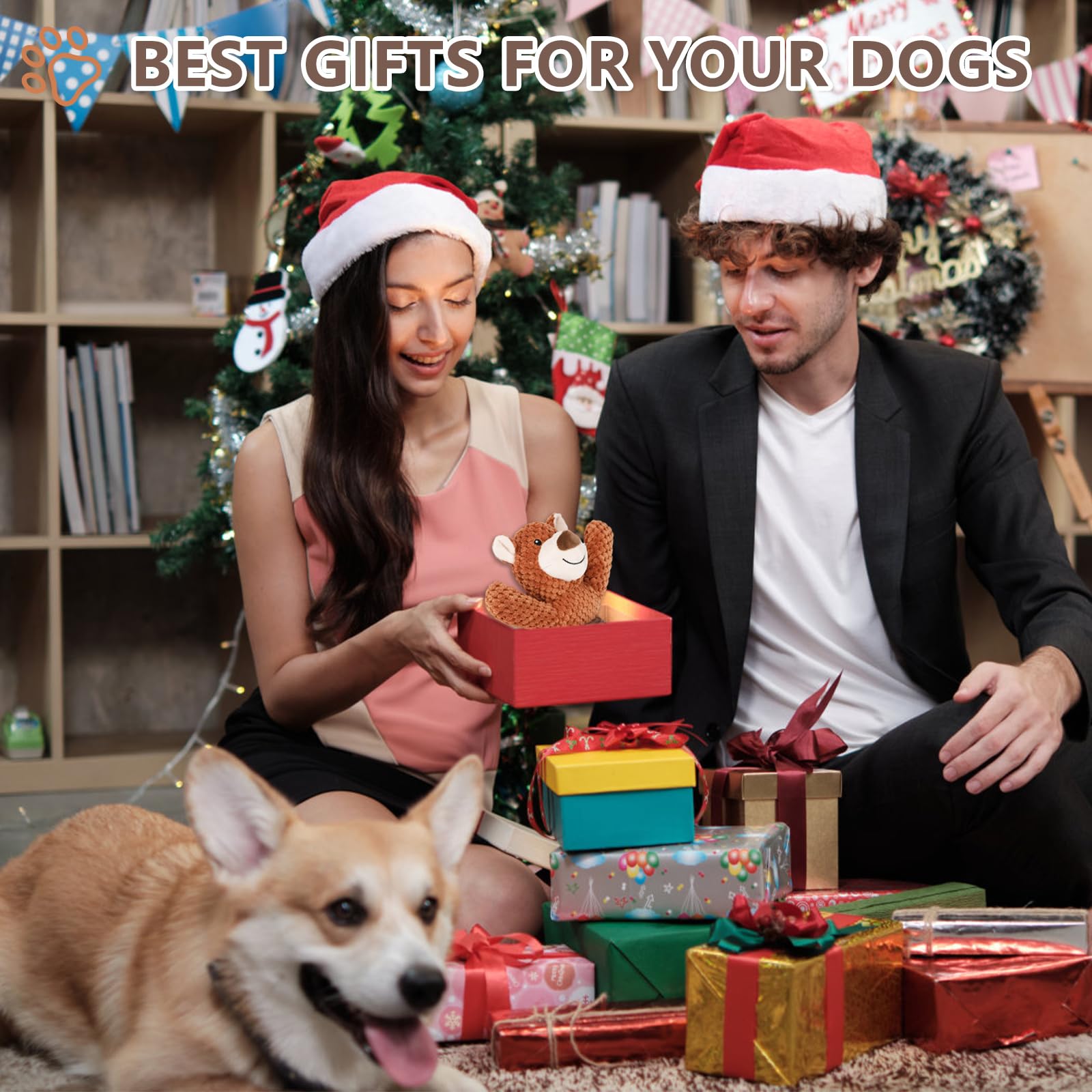 Letsmeet dog toy teeth-cleaning-design encourages safe chewing and dental-friendly play.