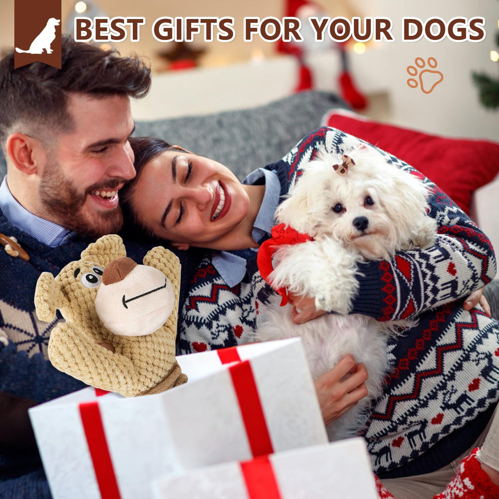 Letsmeet momento feliz con juguete de peluche, ideal para entrenamiento