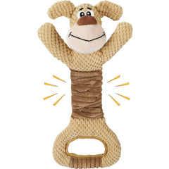 Letsmeet juguete grande para perro con peluche y chirrido, ideal para juego interactivo