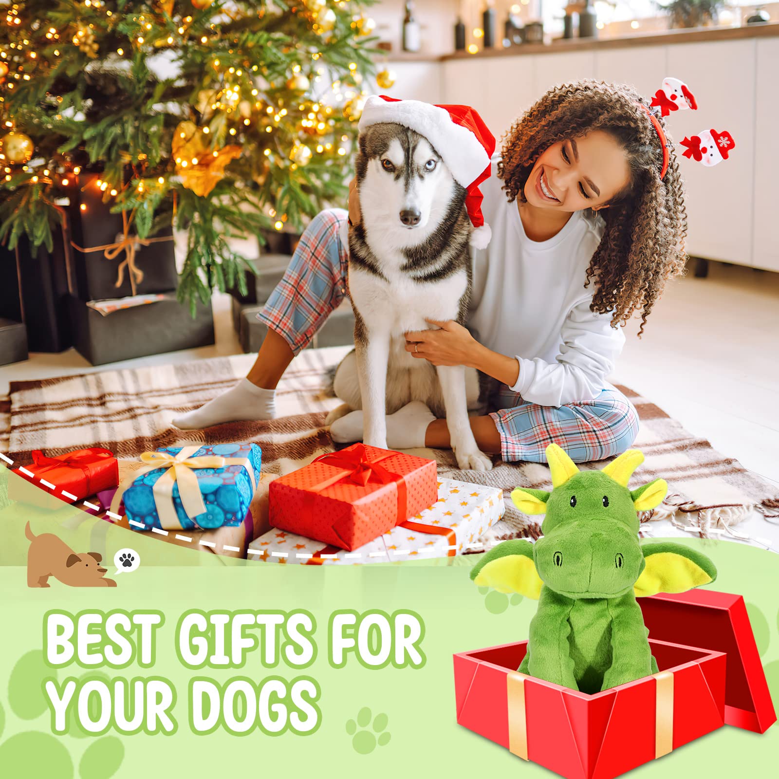 Letsmeet Juguete regalo para perros, ideal para celebrar ocasiones.
