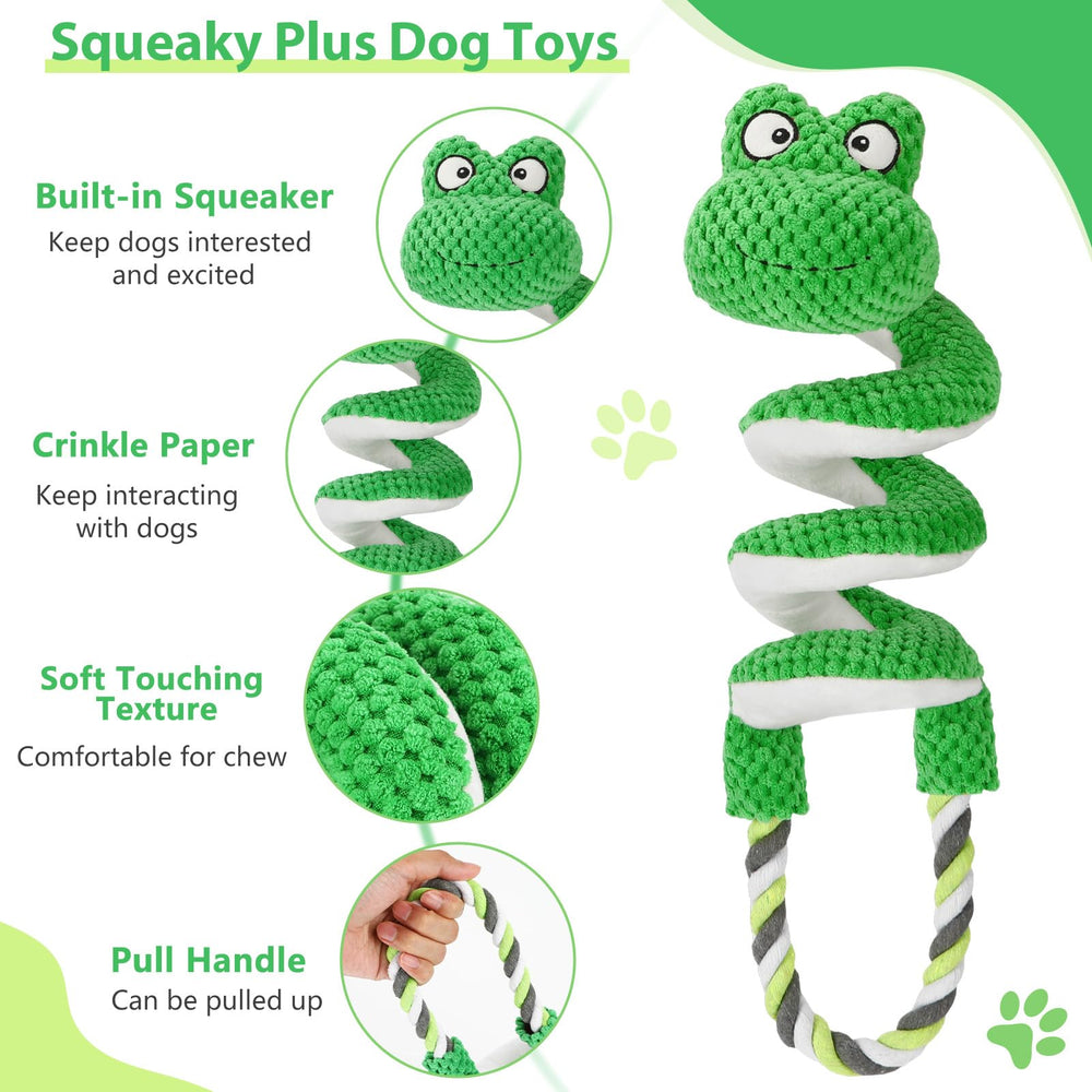 Letsmeet large dog chew toy squeaky close-up promotes engaging chewing