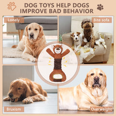 Letsmeet squeaky dog toy hidden-squeaker adds a surprise element to playtime.
