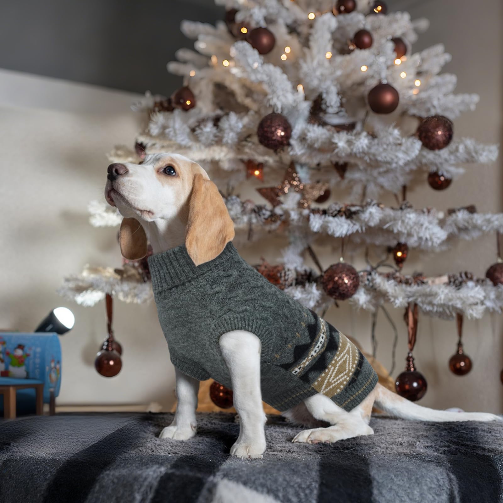 LETSQK machine-washable dog sweater for daily adventures