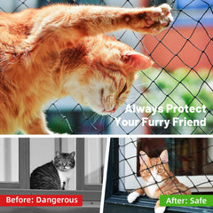 Lewondr cat balcony netting installation steps demonstrates easy setup