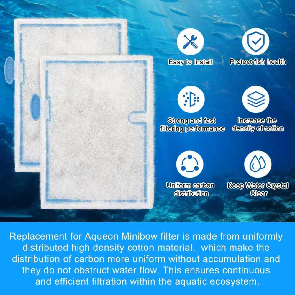 LEWEREST 10 pack of fish tank filter set supports ongoing tank maintenance.