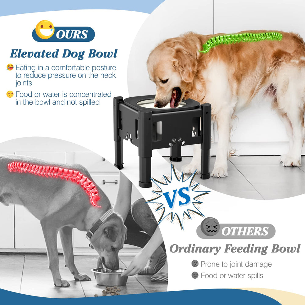 Lewondr adjustable-height bowl set offers three height levels