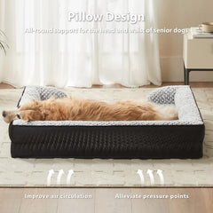 LEXTRO 28x23 bed for medium dogs provides ample space for stretching.