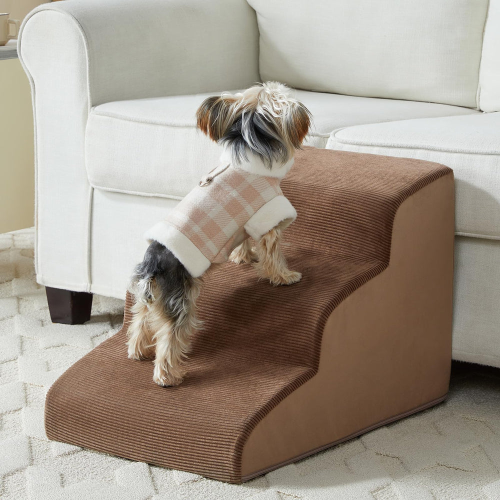 LEXTRO Dog Stairs 3-steps foam close-up shows supportive cushioning.