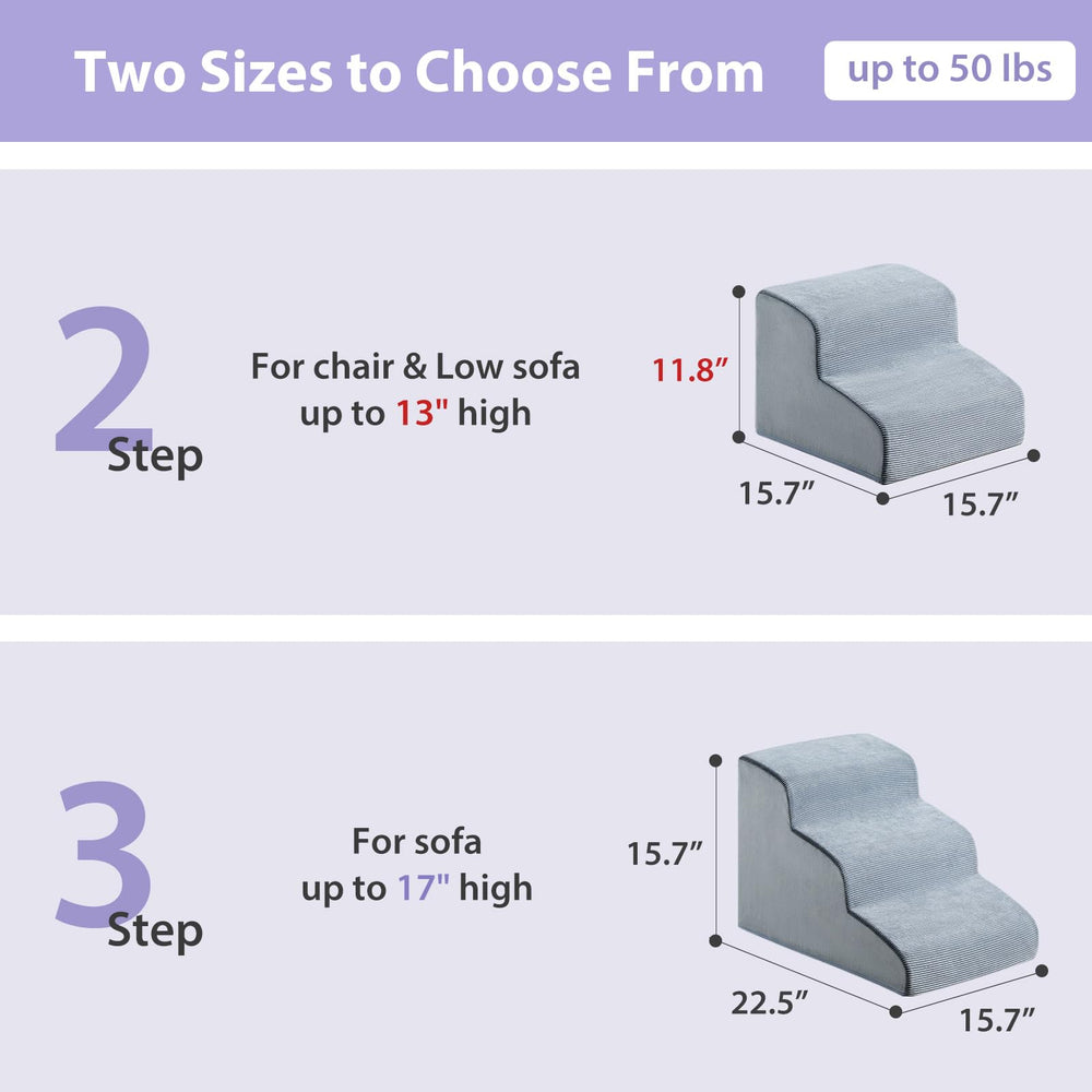 LEXRO dog stairs non-slip bottom displays secure grip with anti-slip dots.