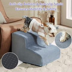 LEXTRO dog stairs non-slip bottom keeps pets secure on hardwood floors.