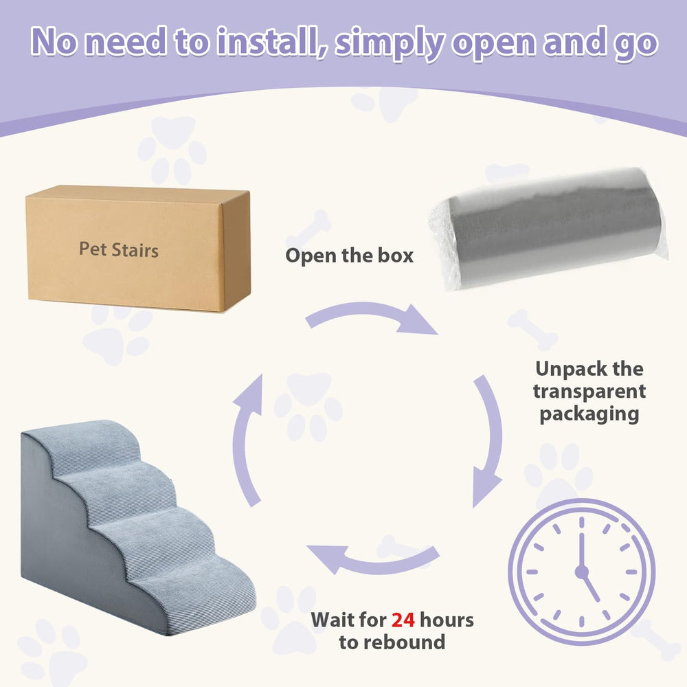 LEXTRO dog steps for bed large-dog-use suits medium to large dogs at home