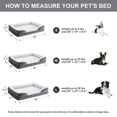 LEXTRO orthopedic dog bed anti-slip bottom keeps the bed secure on floors