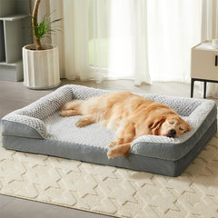 LEXTRO orthopedic dog bed with egg crate foam supports joints for medium dogs.