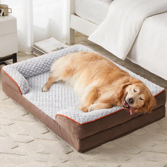 LEXTRO orthopedic bed with egg crate foam supports joints for XXL dogs