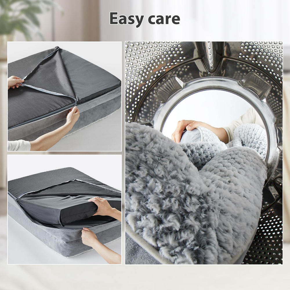 LEXTRO soft velvet surface offers skin-friendly comfort for long rests.