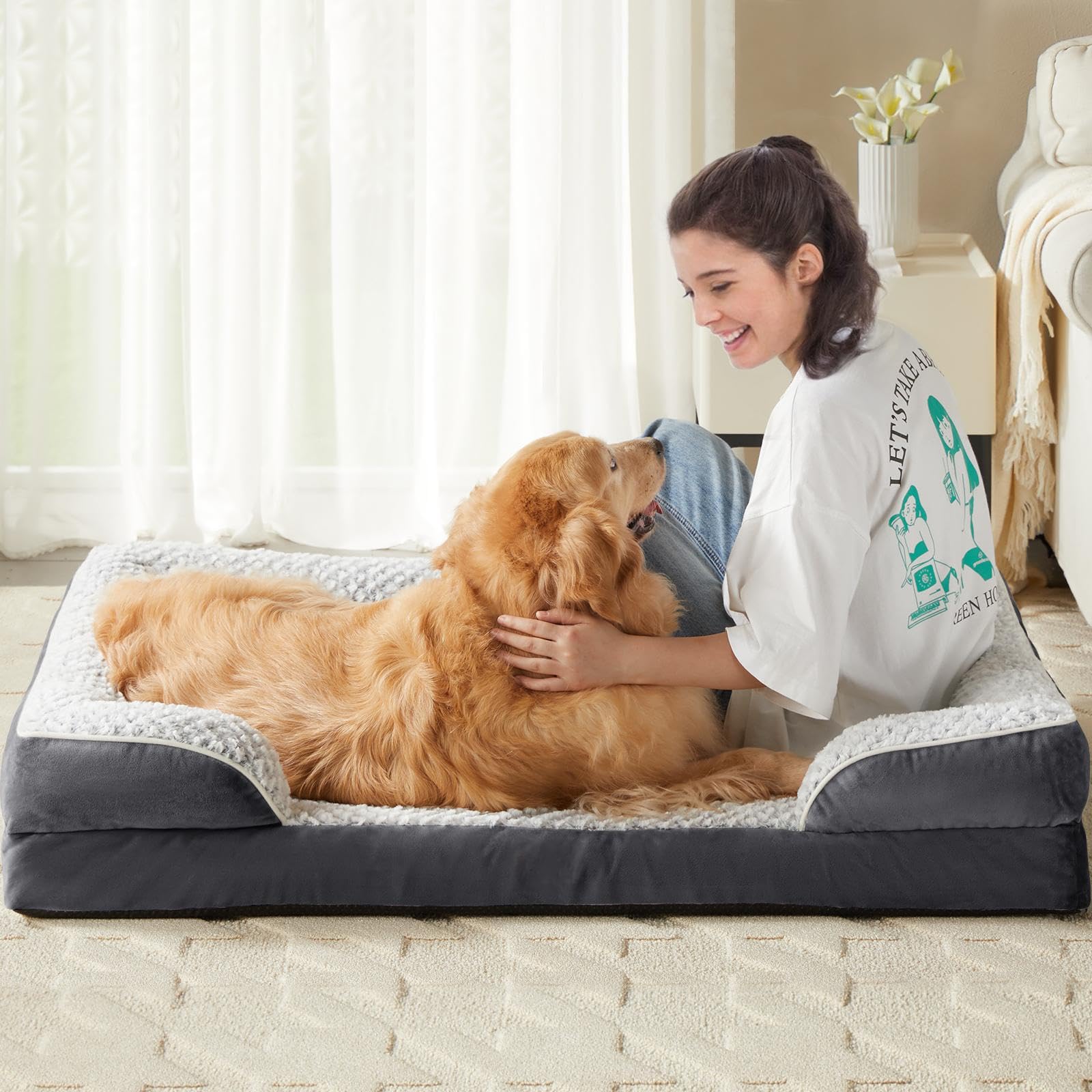 LEXTRO plush velvet surface feels soft and cozy for relaxed lounging.