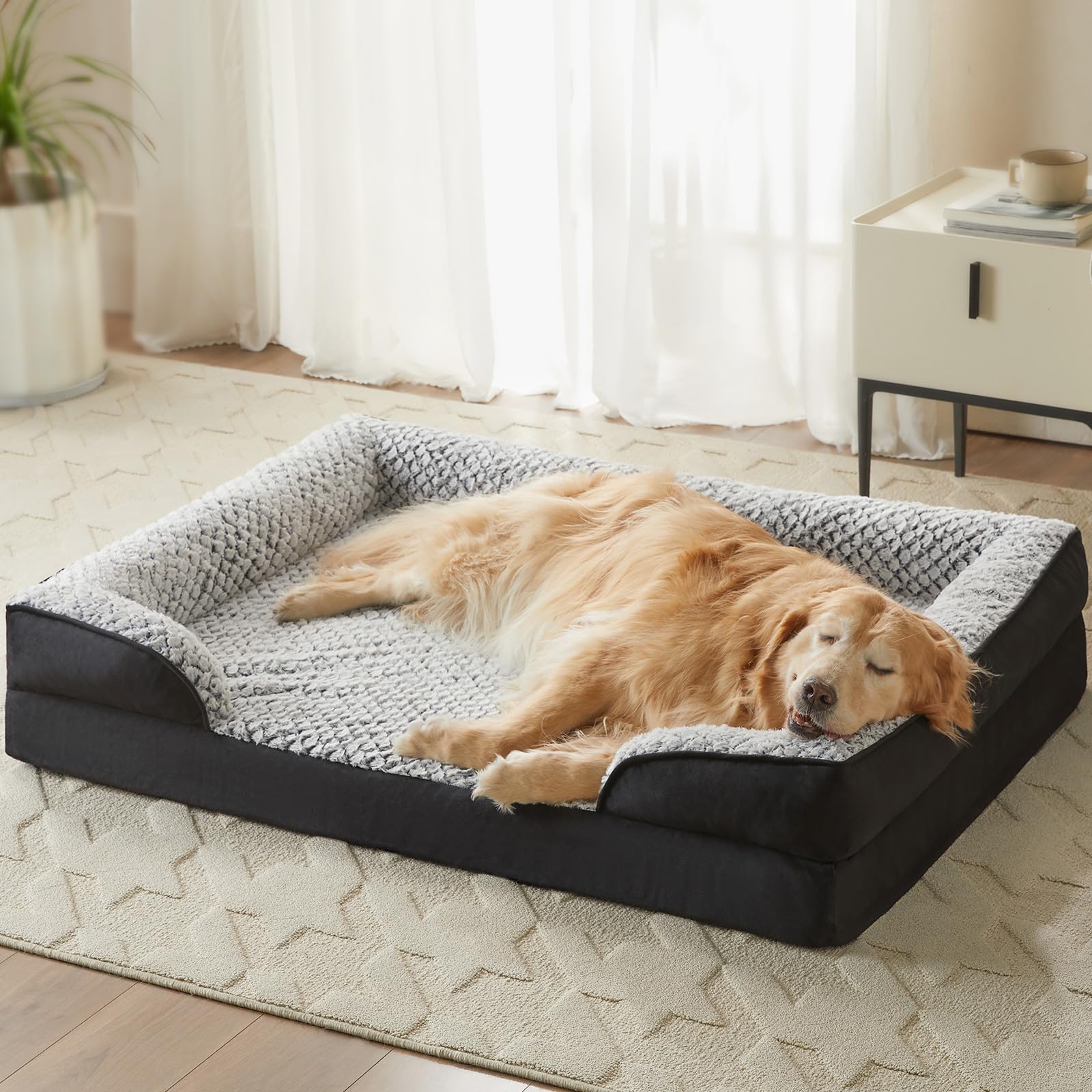 LEXTRO XXL dog bed in use offering a cozy nesting space