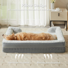 LEXTRO XXL dog bed 48x35 inches shows generous space for large dogs.