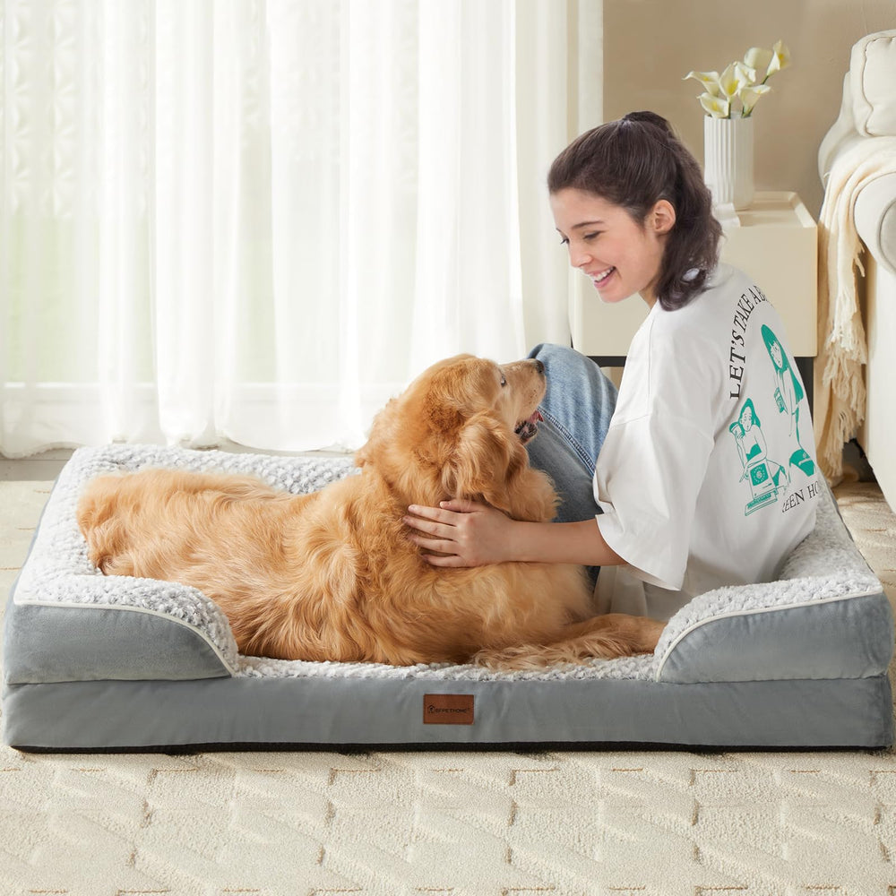 LEXTRO XXL dog bed non-slip bottom closeup for secure rest.