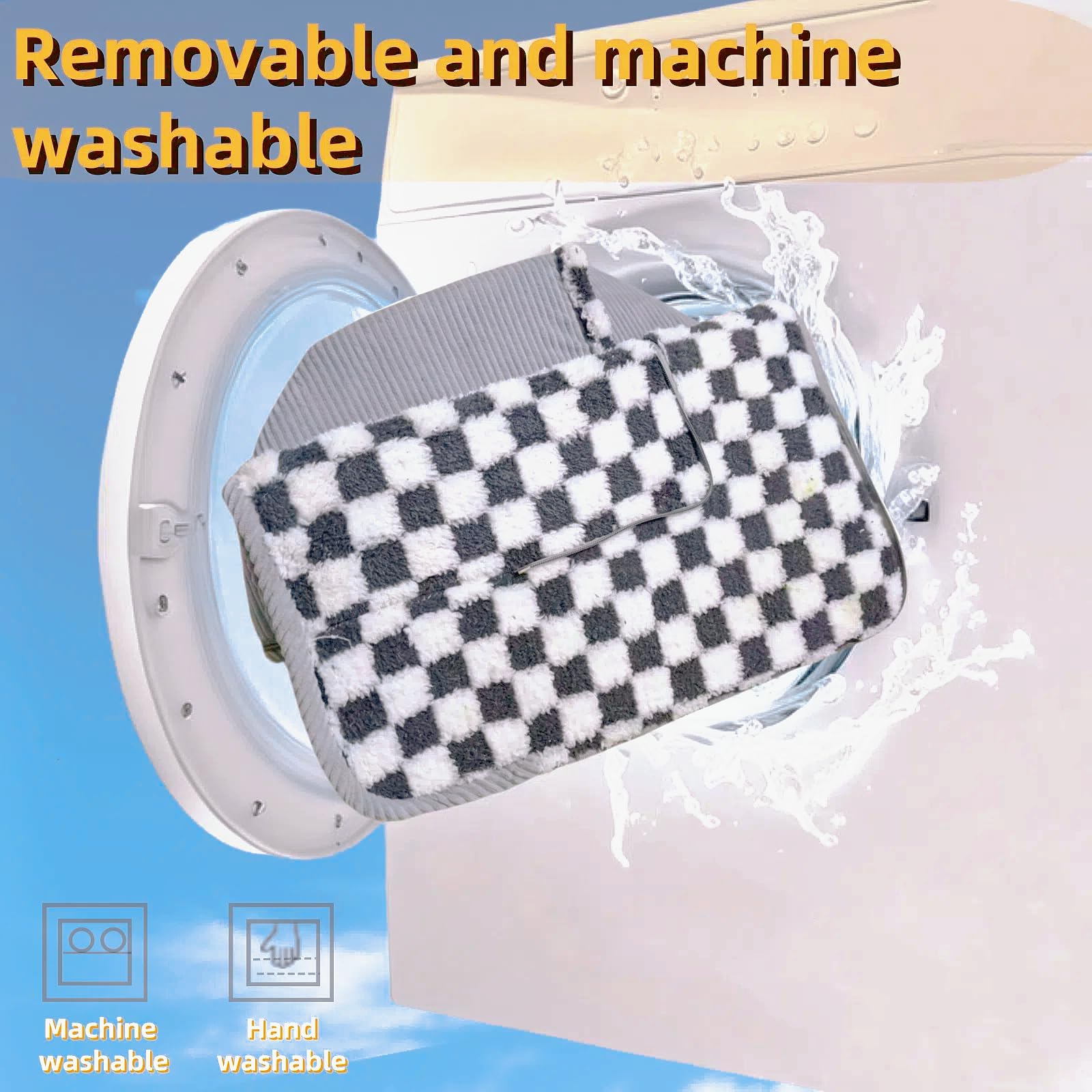 Lfokd machine washable tunnel grey makes cleaning quick
